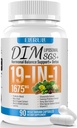 Supplemento DIM Estrogen Balance per le donne e gli uomini, 1675 mg Estrogen Supplemento supporto dell'acne ormonale, supporto di menopausa, supporto antiossidante, SGS 90 Veggie Capsules, alimentazione di 44 giorni-038