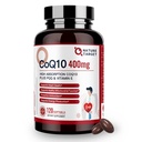 NATURA TARGET CoQ10-400mg Plus PQQ con Vitamina E & Organic Olive Oil - Coenzyme-Q10 con BioPerine - Alta assorbimento Antiossidante-per-Heart-Health e Produzione Energetica, 120 Servings