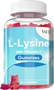 VAITE L-Lysine 800mg Gummies con vitamina C - Pelle, Lip & Cold Sore* Supporto per le donne - Lysine per gli adulti, Supporta la salute del tessuto e il sistema immunitario, Aminoacido e integratori complessi, 60 Vegan Chewable