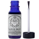 OMS Natural Eyelash Growth Serum - Premium Eyelash Enhancing Formula con olio di ricino & Batana Organic - Thicker, più lunghi Lashes e sopracciglia in 5 settimane, 8-12 Mese di alimentazione - Made in USA (15ml)