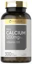 Carlyle Calcium 1200 mg con vitamina D3 | 300 Softgels | Non OGM e Gluten Supplemento gratuito