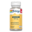 Solaray Iodine 500 mcg, supplemento di iodio per il supporto adrenale sano e tiroide, energia, metabolismo e messa a fuoco, Iodido di potassio, Vegan, garanzia di rimborso di 60 giorni, 90 Serve, 90 VegCaps