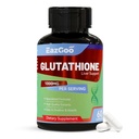 Integratore di Glutathione 1000mg Antiossidante Supplemento - Formula vegana Premium per il supporto immunitario, Risvegliamento della pelle & Detox del fegato – Allergeni-Free, Non OGM, Efficace Boost benessere (60 capsule)