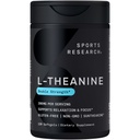 Ricerca sportiva L-teanina 200 mg con olio di cocco biologico | Integratore di Suntheanine per Focus, Rilassamento & Alertness | Doppia resistenza, Non OGM & Gluten Free