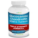 Glucosamina Chondroitin, MSM & Turmeric Integratore alimentare - 248 Capsule