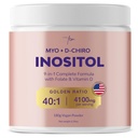 QSTA Myo-Inositol & D-Chiro Integratore inositolo per le donne 4100mg (40:1 Ratio) – 9-in-1 Supporto ormonale e metabolico con PCOS Multivitaminici. Integratore della polvere di inositolo per l'equilibrio dell'ormone