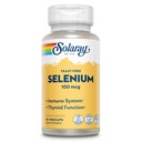 SOLARAY Selenium 100 mcg supplemento per le donne e gli uomini - Selenium 100mcg capsule, tiroide e assistenza sanitaria immunitaria, lievito libero, L Selenomethionine, supporto antiossidante, Vegan - 90 tappi di veg