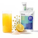 Polvere di aiuto del sonno - bevanda calmante per il sonno profondo con zafferano Liposomico, Magnesio & PharmaGABA Melatonin-Free integratore naturale per ridurre lo stress e migliorare la qualità del sonno camomilla limonata 28 Sticks
