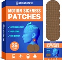 Patch di silenzio di movimento (36 Conte), Patch di calzino, Patch di silenzio di movimento per Crociera, Treni, Autobus e aerei, Patch di silenzio di movimento per il sollievo di Vertigo & Motion Sickness Relief