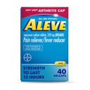 Gelcaps Aleve con Soft Grip® Cap, Naproxen Sodium, Medicina del dolore, 40 Conte