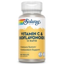 SOLARAY Vitamina C 500mg con Citrus Bioflavonoidi, 1:1 Ratio - Antiossidante e Integratore di Supporto Immune - Vitamina c con Rose HIPS e Acerola, Vegan, Garanzia di 60 giorni, 50 Serve, 100 VegCaps