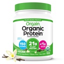 Orgain Organic Vegan Protein Powder, Vanilla Bean - 21g Plant Based Protein, 4g Prebiotic Fiber, Nessun Lattosio Ingredienti, Non Aggiunto Zucchero, Non OGM, Per Shakes & Smoothies, 1.02 lb (Packaging May Vary)