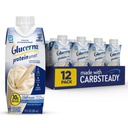 Glucerna Proteine Smart Diabetes Care Shake, Vanilla, Sostituzione del meal diabetico per sostenere la gestione dello zucchero nel sangue, 30g Protein, 150 Calories, Pronto per bere, Bottiglia 11-fl-oz, 12 Pack
