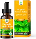 Estratto di liquido di polpa di limone organico per il supporto immunitario - Tintura di balsamo di limone per il supporto Mood & Relax - Gocce di foglie di tintura organica per adulti e bambini supplemento dietetico - 2OZ - 120 giorni di alimentazione