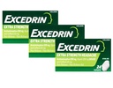 Excedrin Extra Strength - 24 Caplets, Confezione da 3