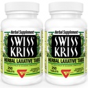 Swiss Kriss Herbal Laxative Tablets, Lassativi naturali per il sollievo dalla costipazione, Senna Laxative, 250 compresse, (Pack of 2)