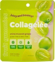 Collagelee Collagen Gummies - Marine Collagen Candy con Vitamina C, Acido Ialuronico, & Biotina per idratato, Gioventù, Plump Skin - Collageno coreano Snacks (Grappo Muscat)