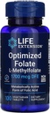 Estensione della vita Folate ottimizzato L-metilfolato 1000 mcg compresse vegetariane 2 Pack