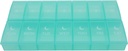 7 giorno settimanale Pillola AM PM Organizer, ShysTech Large Pill Case Pill Box 2 volte al giorno per Pills/Medication/Supplements/Vitamin (Green)