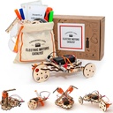 Robotics Engineering Kit | Progettato dagli scienziati | 50 Plus Parts | 10 Plus STEM Projects per bambini da 8 a 12 | Imparare l'elettronica, la scienza | Cresci la creatività, Grit | DIY Inventor Toy Gift