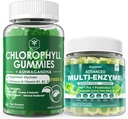 Enzimi digestivi Gummies & Chlorophyll Fiber Gummies Bundle