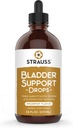 Strauss Naturals Bladder Support Drops Integratori naturali per il supporto del sistema urinario, senza glutine, senza soia e non OGM, 7,6 fl oz.