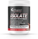 Cellugizzatore 100% Whey Isolate 1lb, Cioccolato I 25g Protein, Digestione veloce I 0g Zucchero, Carburo basso