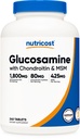 Nutricost Glucosamine 1800mg con Condroitina & MSM, 240 compresse, 120 porzioni - Non OGM, Gluten Free