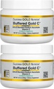 California Gold Nutrition Buffered Vitamin C Powder, Non Acidic, Gold C, USP Grade Sodium Ascorbate, Adatto per Vegani e Vegetariani, 8.40 oz (238 g), 2 Pack