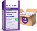 Natrol Advanced Sleep Melatonin 10mg, Integratore alimentare per il sonno riposante, Time Release Melatonin Tablets, 30 Time-Release Tablets, 30 giorni di alimentazione (Pack of 12)