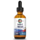 Gocce di acido folico B-6 B-12, gocce di supplemento di vitamina B liquido, salute del cuore, energia, supporto di globuli rossi con Methyl B12 e Methyl Folate, aroma di bacche miste naturali, 59 Serve, 2oz