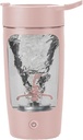 Bottiglia di frullatore elettrico, bottiglie di frullatore per miscele di proteine, | Tritan | BPA Free| Miscelatore portatile, Coppe di Shake ricaricabili e sigilli di sostituzione del melo, 22 oz(Pink)