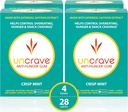 UnCrave Gum - Infuso con 100% Pure Saffron Extract – Control Cravings - Migliorare l'umore - Vision Health – Crisp Mint (56 Pezzi)