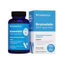 VitaMedica Bromelain & Quercetin Supplement - 500mg Bromelain 250mg Quercetin - 2400 GDU per Immunità, Supporto Congiunto, Inflammazione e Recupero Muscolare - 60 Vegan Capsule - 30 Serve