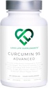 Curcumina 95 Avanzata, 60 capsule, Curcumina ad alta resistenza (The Active Component of Turmeric) con 95% Curcuminoidi + BioPerine® (estratto di pepe nero), vitamina D, radice di pomodoro e zenzero, GMP approvato