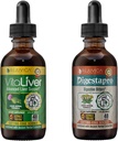 Rejuvica Health VitaLiver & DigestaPro - Supporto avanzato per il fegato e la digestione - Consegna liquida per un migliore assorbimento - Cardo al latte, Chanca Piedra, Artichoke, Dandelion & More!