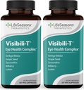 Visibili-T - Integratore di vitamina per il supporto per la salute e la visione degli occhi - Radice di carota, Cromo, Bilberry, Ginkgo Biloba, Estratto di semi d'uva, Licopene, Vitamina A, Lutein & Zeaxanthin - 60 capsule (Pack of 2)