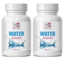 Integratore di bilanciamento dell'acqua - WATER AWAY - supplemento di supporto, Soluzione acqua, Miscela naturale diuretica, Bilancia acqua di erbe, Integratore di supporto diuretico, Supporto naturale, Bilancia acqua 2 Bot 120 Caps