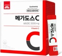 Corea MEGADOSE Vitamina C Polvere 3000mg | Polvere tipo | 100s | Bastoncini di vitamina 3g*100 ad alto contenuto (Totale 300g)