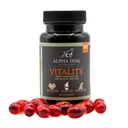 Krill Oil for Dogs - Vitality by Alpha Dog Nutrition – Riduce Allergie Dog, Itchiness, & Shedding – Promuove la pelle sana e il rivestimento