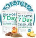 Atlantic Naturals Sea Moss 7-Day Full Body Cleanse Detox Bundle, Colon Cleanse Powder with Psyllium Husk Senna Powder & Organic Sea Moss Powder Kidney, Liver, Gallbladder, Ananas Flavor Drink Mix