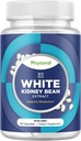 White Kidney Bean Extract Carb Blocker - White Kidney Beans Supplemento per Metabolismo Boost & Ease Calorie da Starchy Food - Carb Control Supplements - 60 capsule