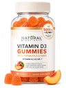 Zucchero Vitamina D3 K2 Gummies - Vitamina D3 Gummies 5000 IU+K2 MK7 80 mcg, K2 D3 Vitamina Supplemento Adulti, Vitamina D K2 per Bones, Immune, Cuore, Mood, Senza Glutine, Non OGM, Natural Peach Flavor