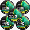 Scooper Energy Fresh Mint | Extra Strong 80mg Caffeina | Energy Pouches Sugarfree | 5 Pack (12 pz/can)