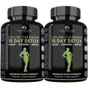 L'ENCLARE NUTRITION 15 giorni Detox Cleanse for Weight Loss. Advanced Gut Support for Women & Men. Colon Cleanse Lassativi per costipazione & Bloating Relief. Pillole di dieta probiotici per la pulizia della pancia 60ct (2)