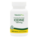 NaturesPlus Potassium Iodide - 150 mcg, 100 compresse vegane - Integratore di supporto tiroideo, Supporta la salute respiratoria - Vegetariano, Gluten Free - 100 Serve