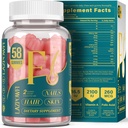 Biotin Gummies per Capelli, Pelle e Unghie - Vitamine per Capelli per Uomo e Donne, 10.000mcg Max Strength Vitamin B7 per la crescita dei capelli e unghie più forti,203
