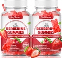 Berberina morbida con Ceylon Cinnamon Gummies Berberina organica HCL 1500mg per Metabolismo Salute Immune Integratori berberi senza zucchero Aroma 120 Conte