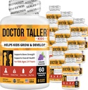 NuBest Doctor Taller Kids with Multivitamins, Multimineral, Calcium Chewable Tablets, Calcium Supplement per bambini Età da 2 a 9 anni - Uvaggio Flavor - Aiuta i bambini sani - 12 Pack