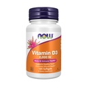 NOW Integratori alimentari, Vitamina D-3 2000 IU, Alta potenza, Supporto strutturale*, 120 Softgels